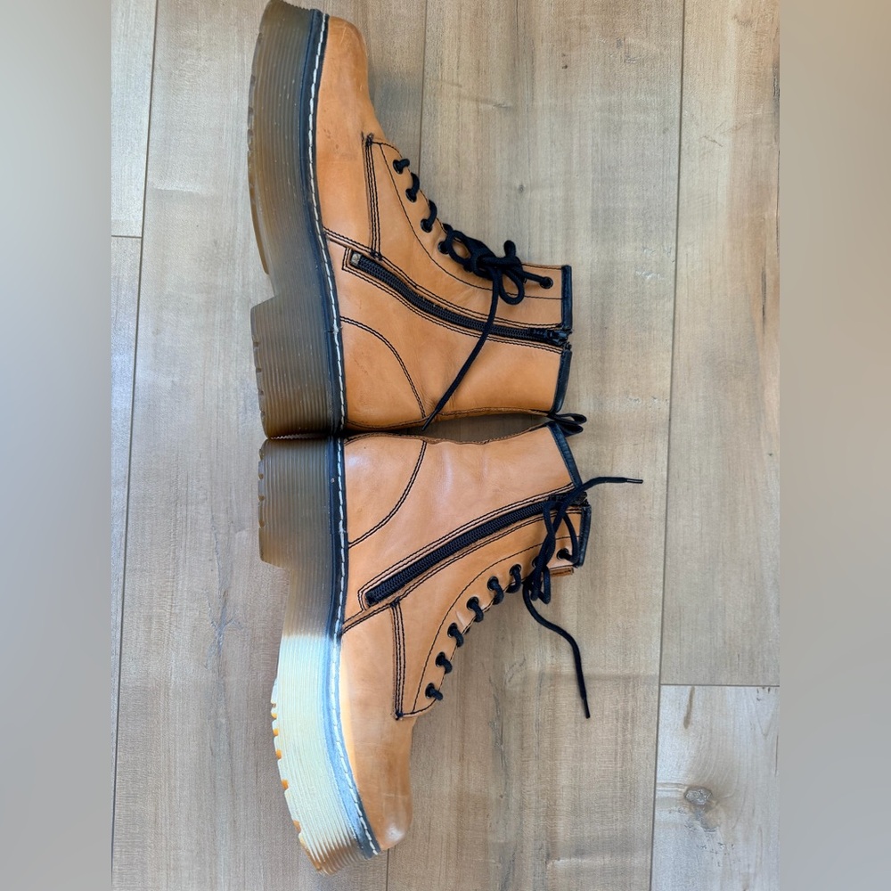 Roolee Women’s Brown Lace-Up Boots - Picture 3 of 5